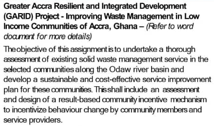 Greater Accra Resilient and Integrated