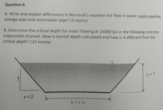 Question 6 A . Write and explain differences in