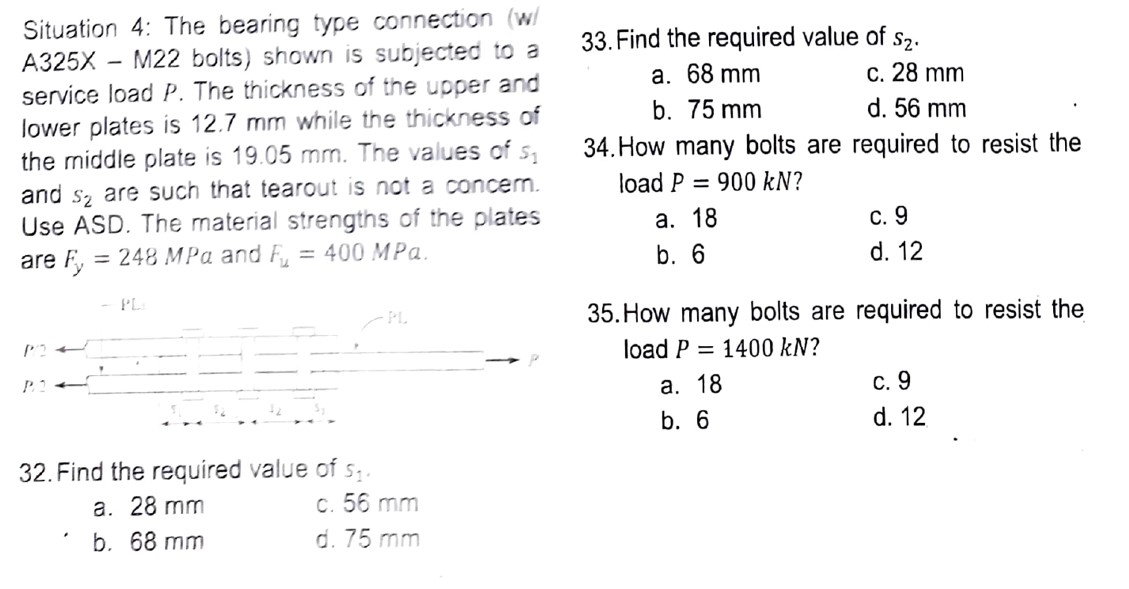 Complete Solution, Please. Thank you! The bearing