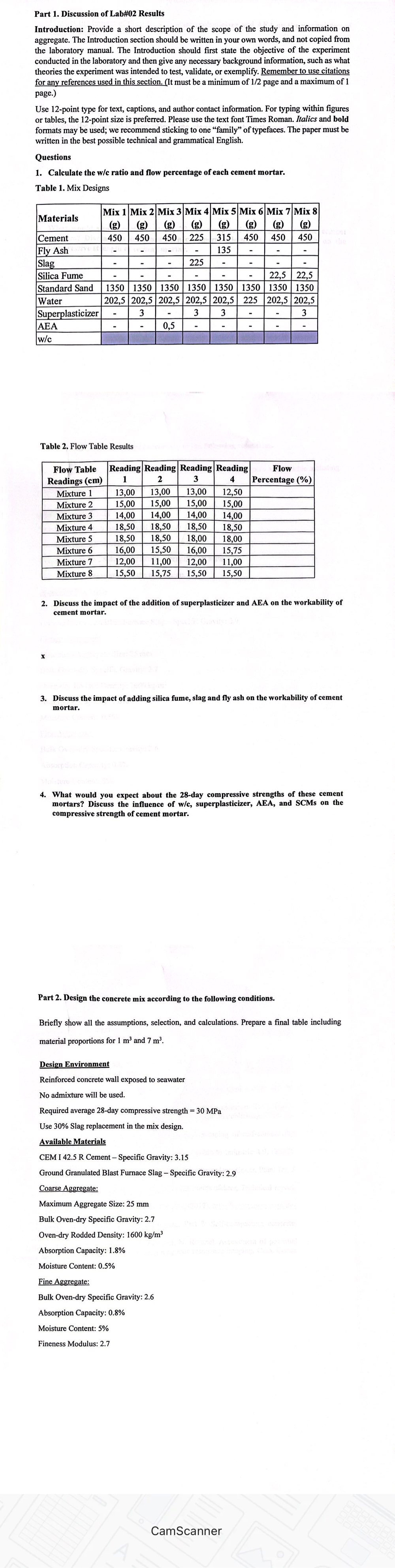 QUEST ON 1 TABLE 1 and TABLE 2 / / / / / / / / /