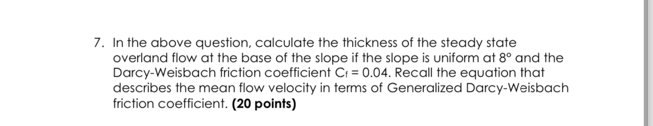 In the above question, calculate the thickness of