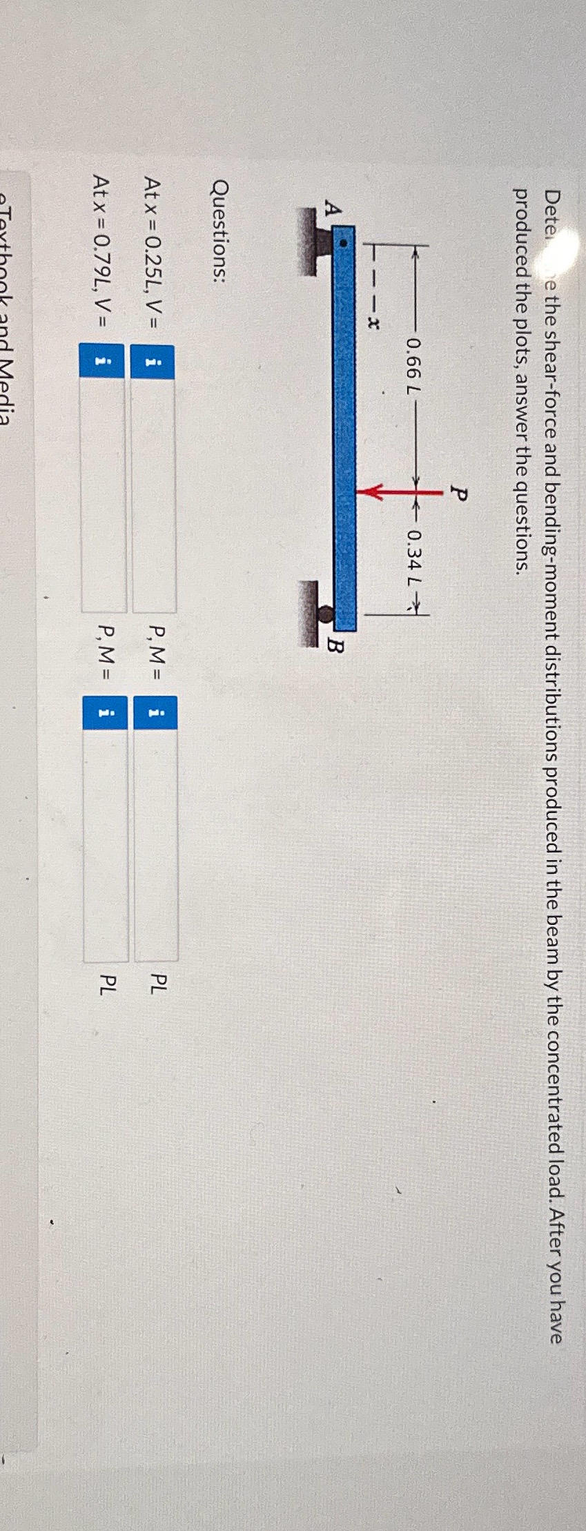 Detei e the shear - force and bending - moment