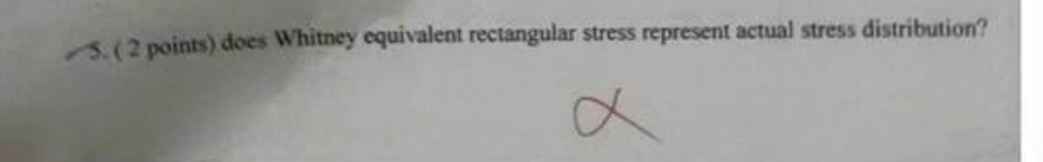 does Whitney equivalent rectangular stress