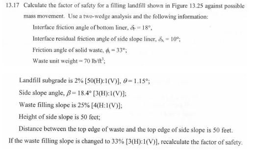 1 3 . 1 7 Calculate the factor of safety for a