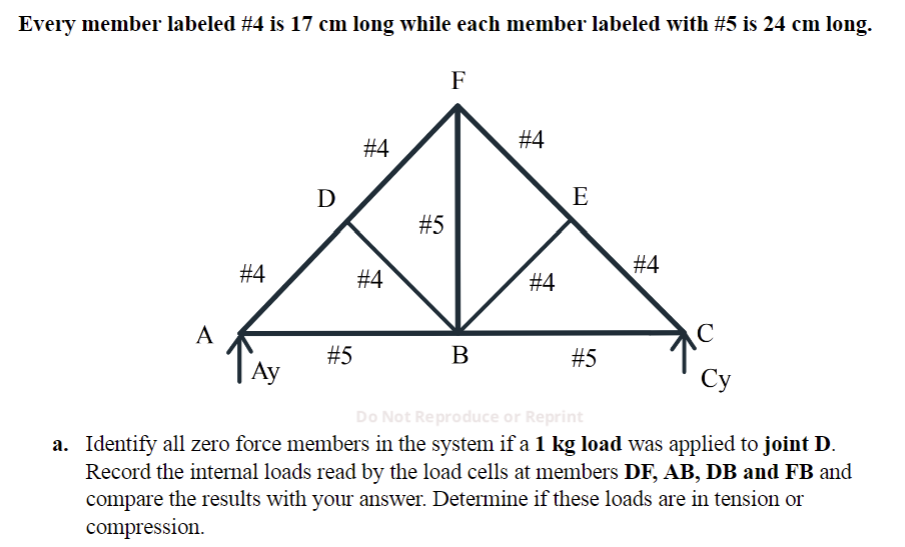 Every member labeled # 4 is 1 7 c m long while