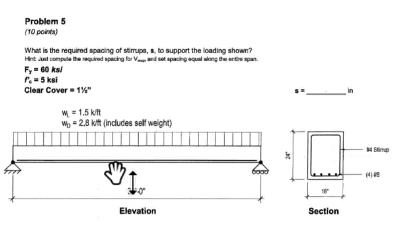 Problem 5 ( 1 0 points ) What is the required