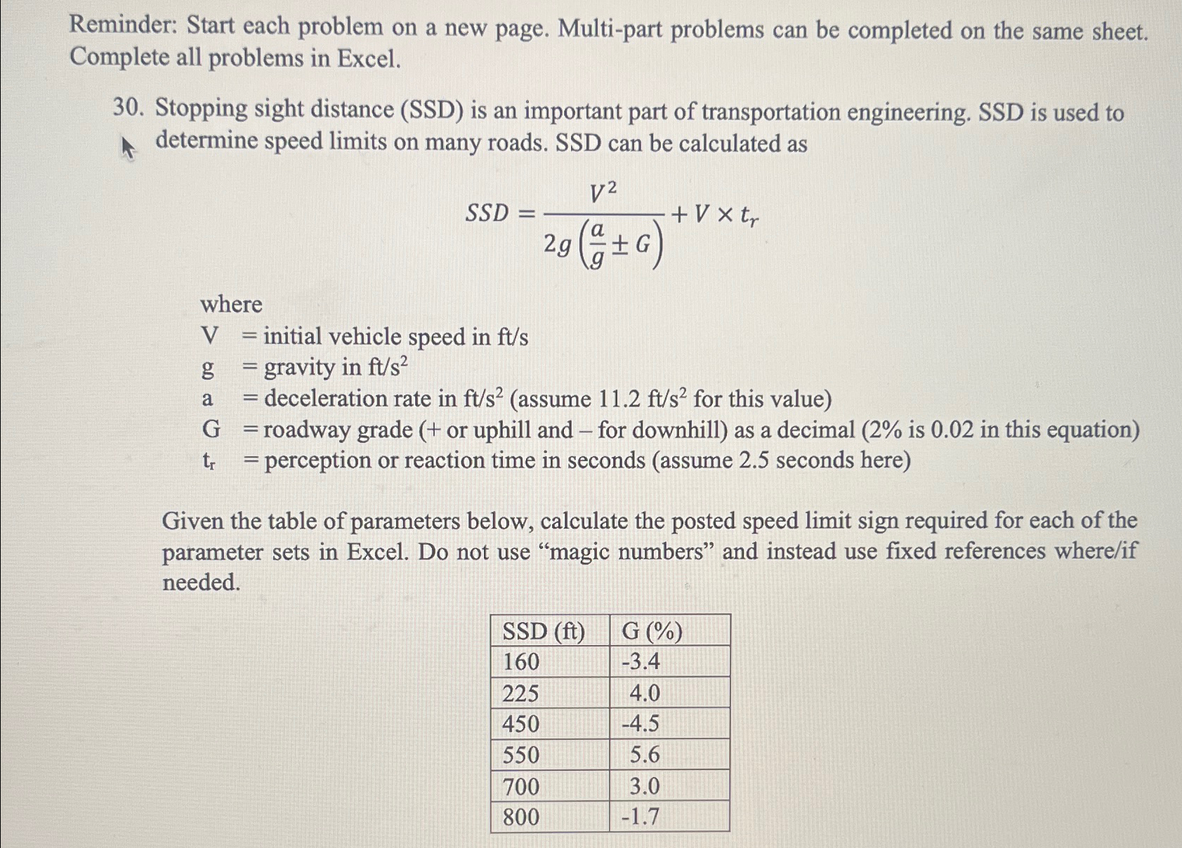 Reminder: Start each problem on a new page. Multi