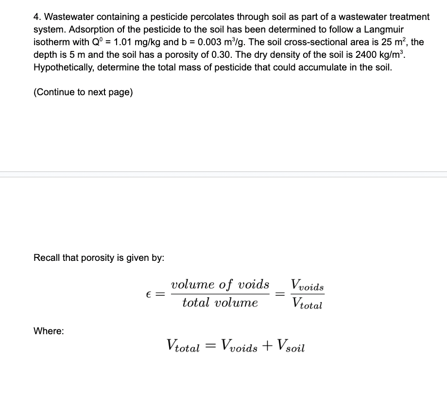 Recall that porosity is given by: l o n = v o l u