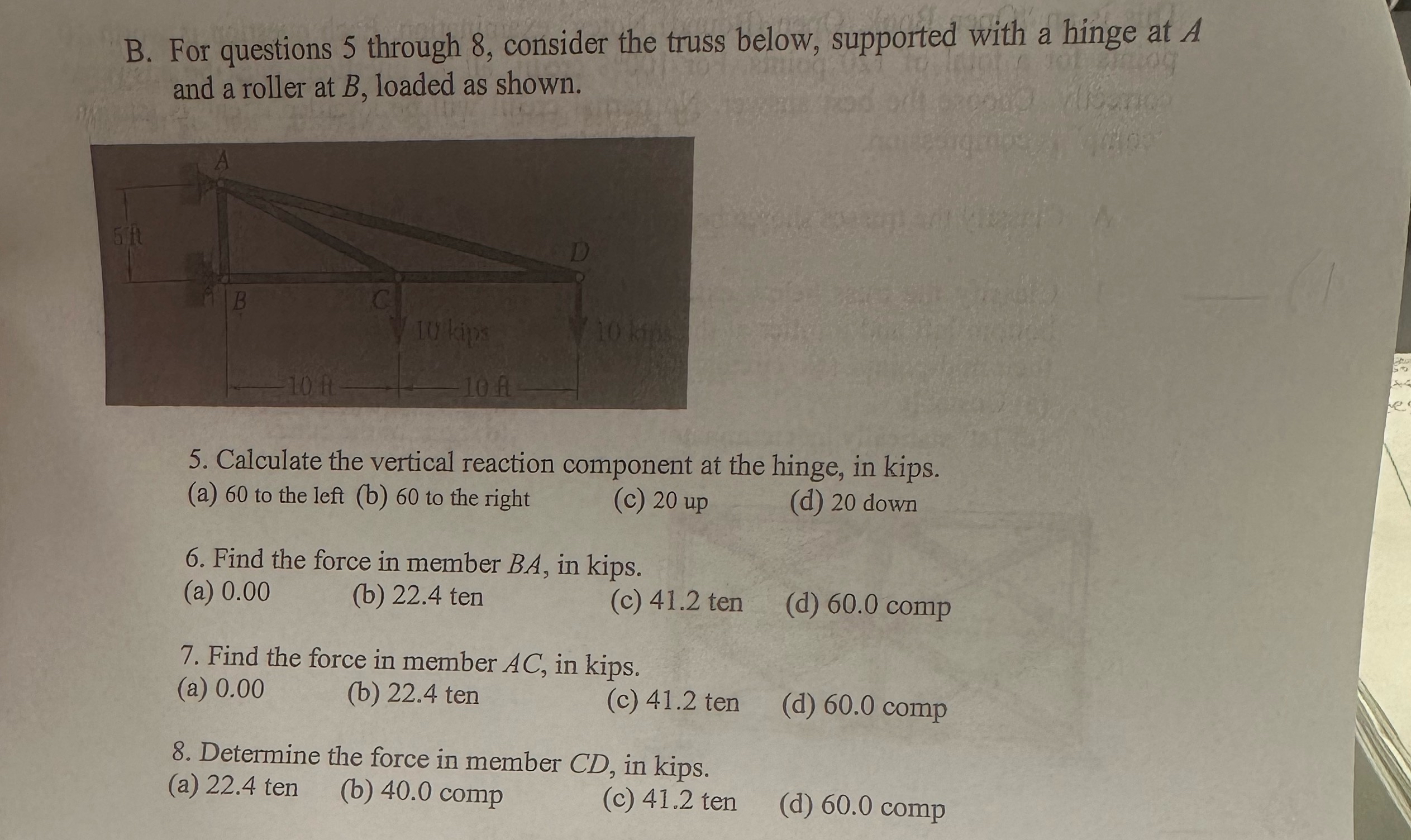 Help asapppp ( zoom in to wee truss ) ! ! ! 5 - 8