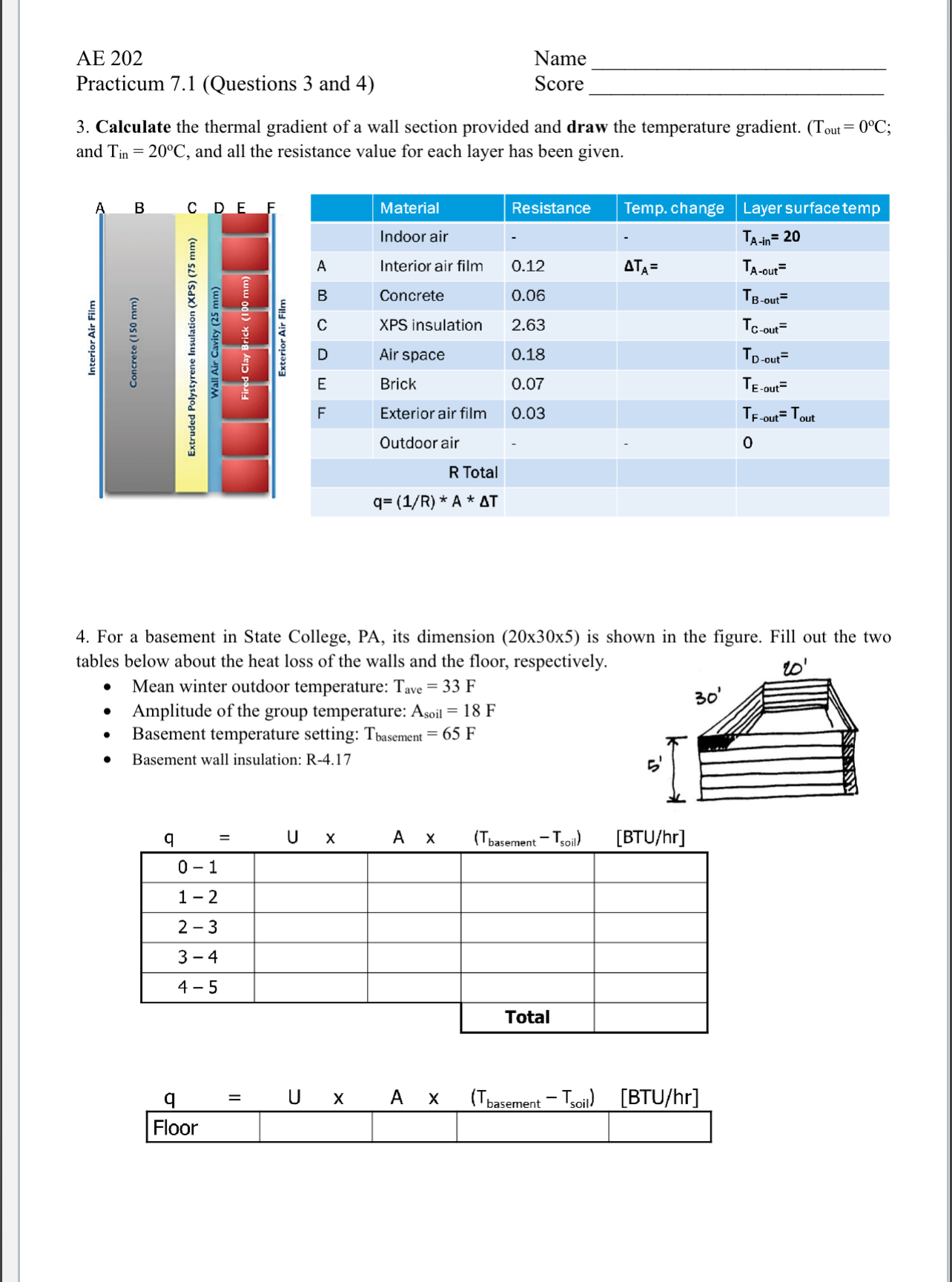 AE 2 0 2 Practicum 7 . 1 ( Questions 3 and 4 )