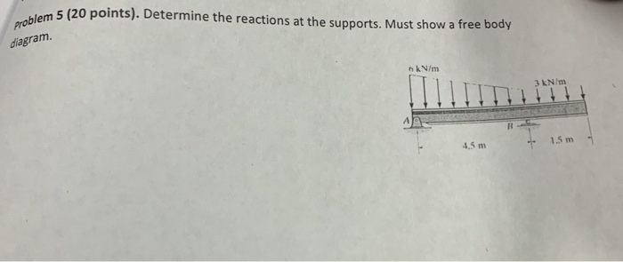 Determine the reactions at the supports. Must