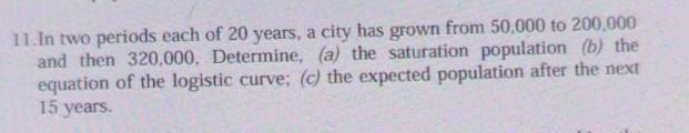In two periods each of 2 0 years, a city has