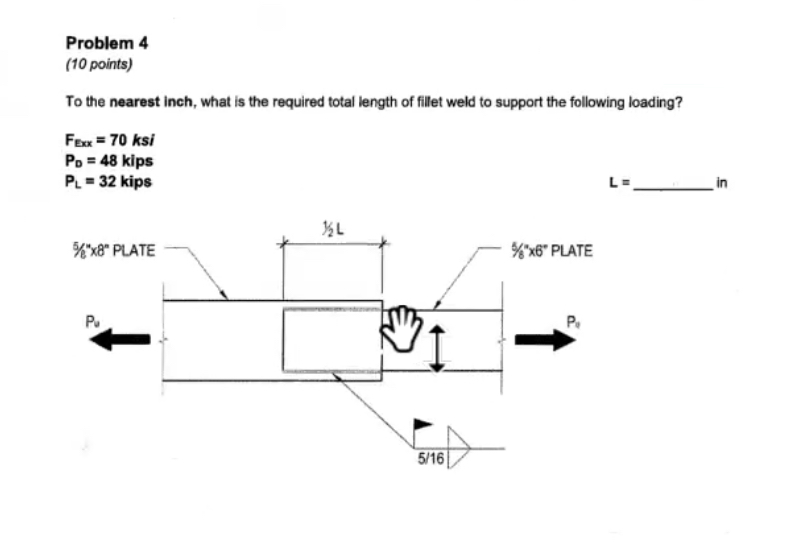 Problem 4 ( 1 0 points ) To the nearest inch,