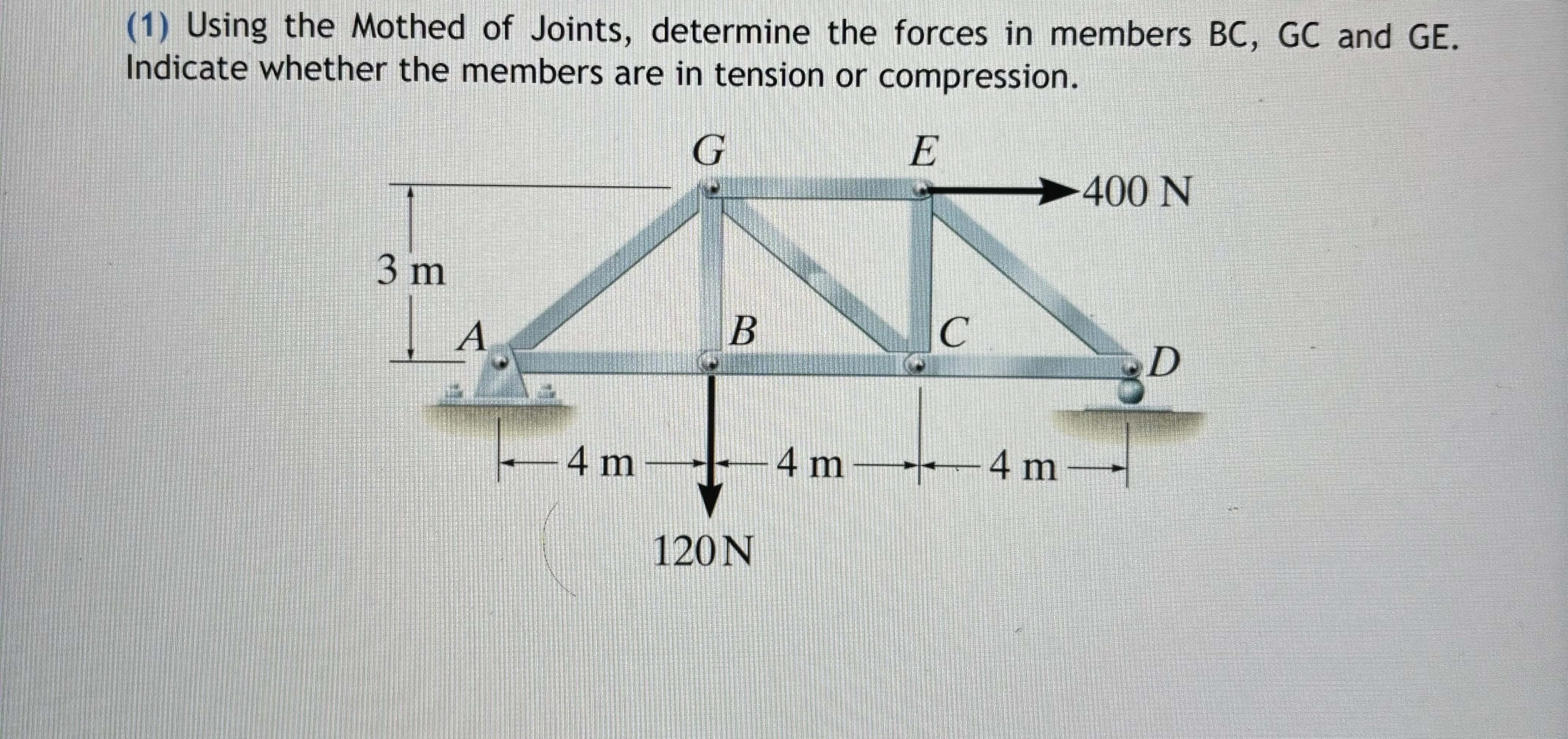Pl Please solve correctly and shiw all forces.