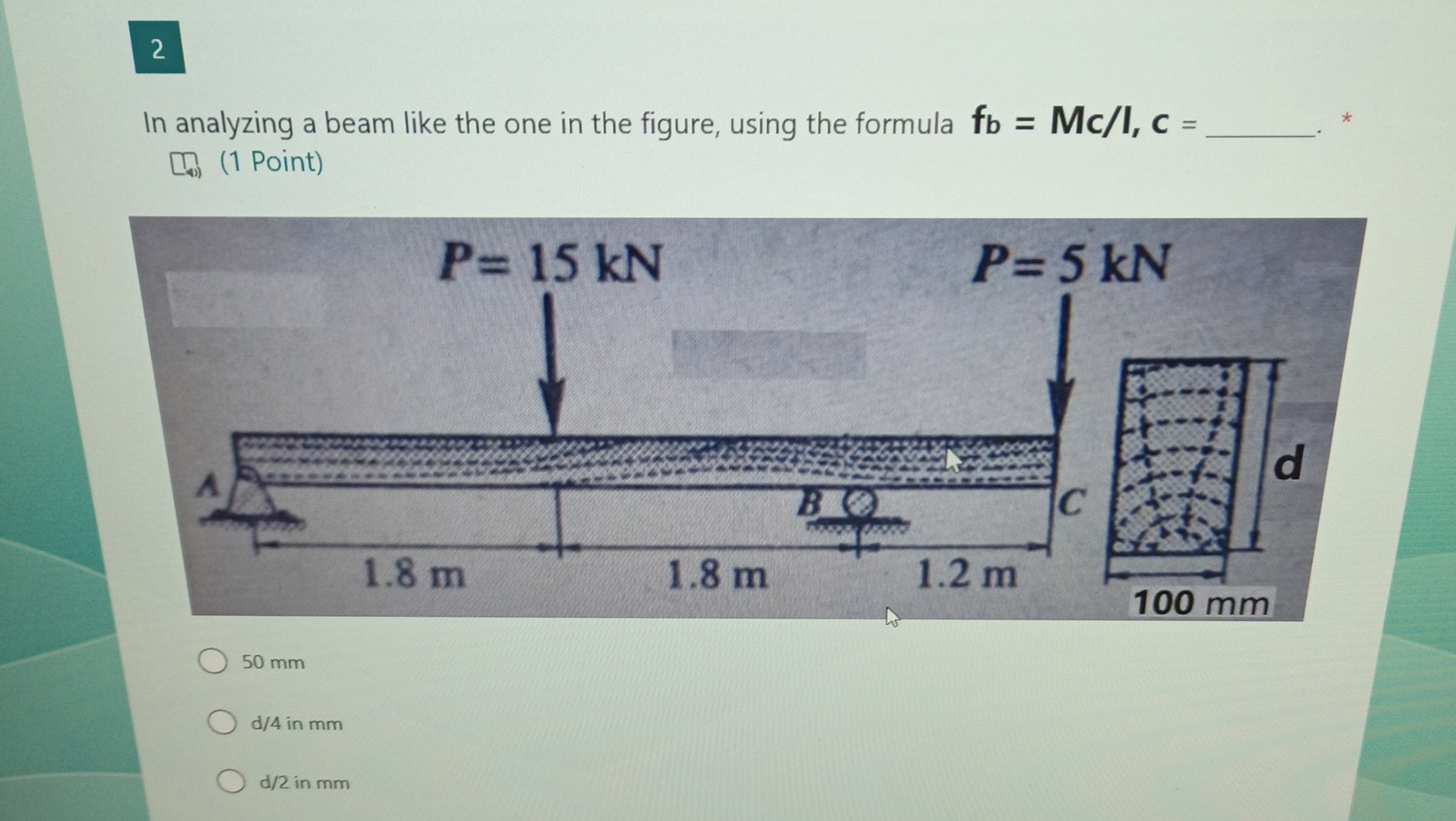 2 In analyzing a beam like the one in the figure,