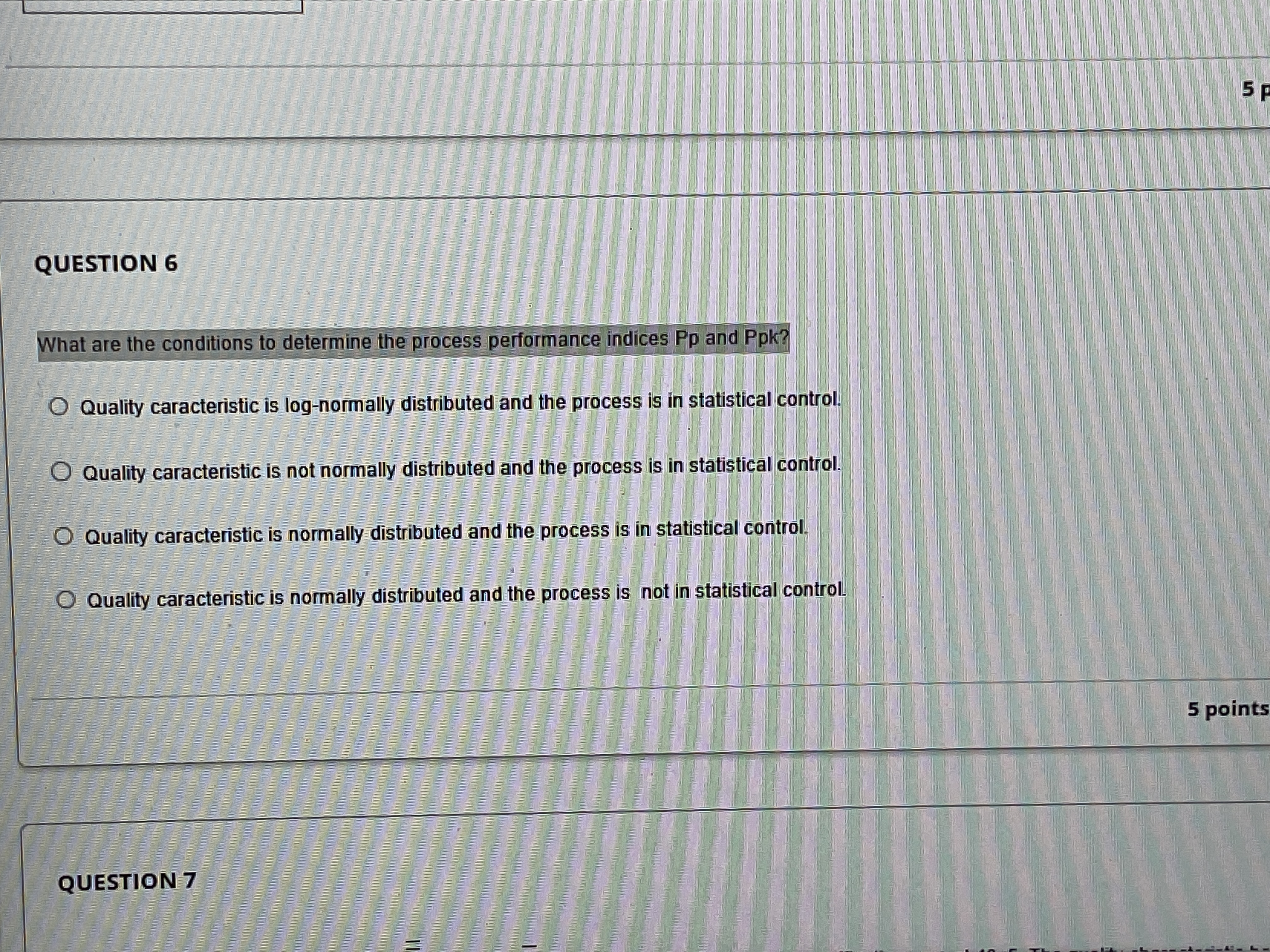 what are the condition to determine the process