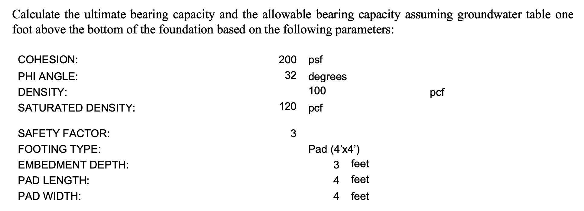 Use Meyerhof's method
