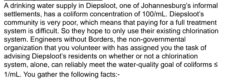 A drinking water supply in Diepsloot, one of