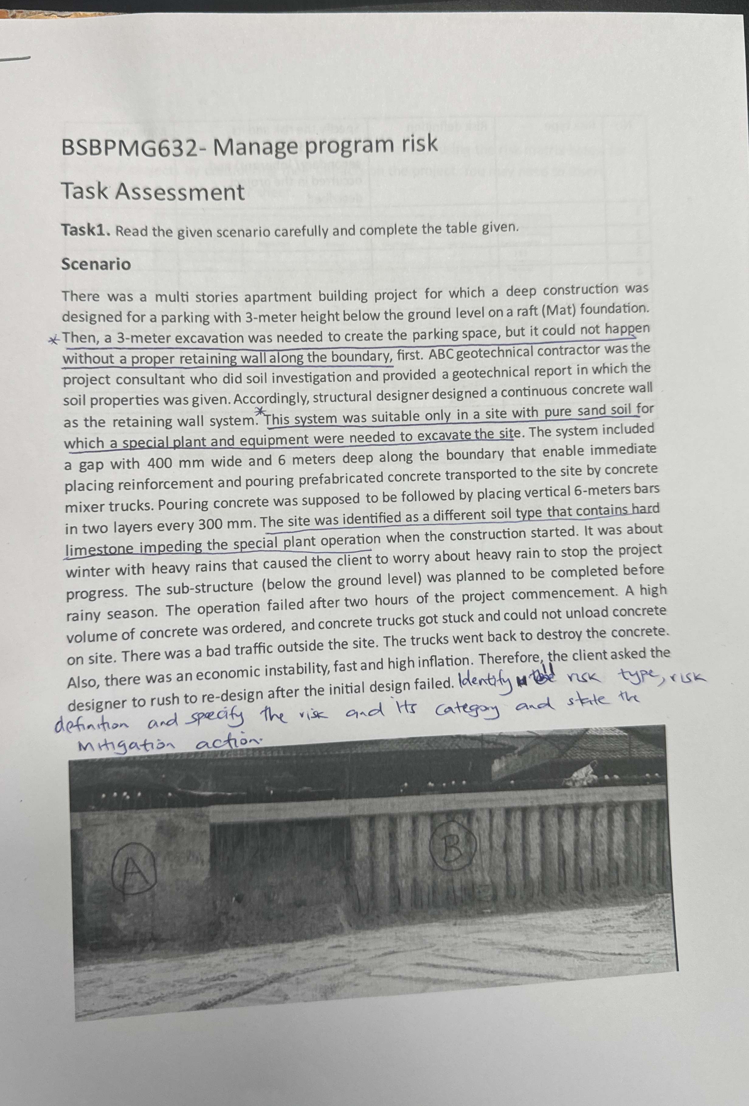 BSBPMG 6 3 2 - Manage program risk Task