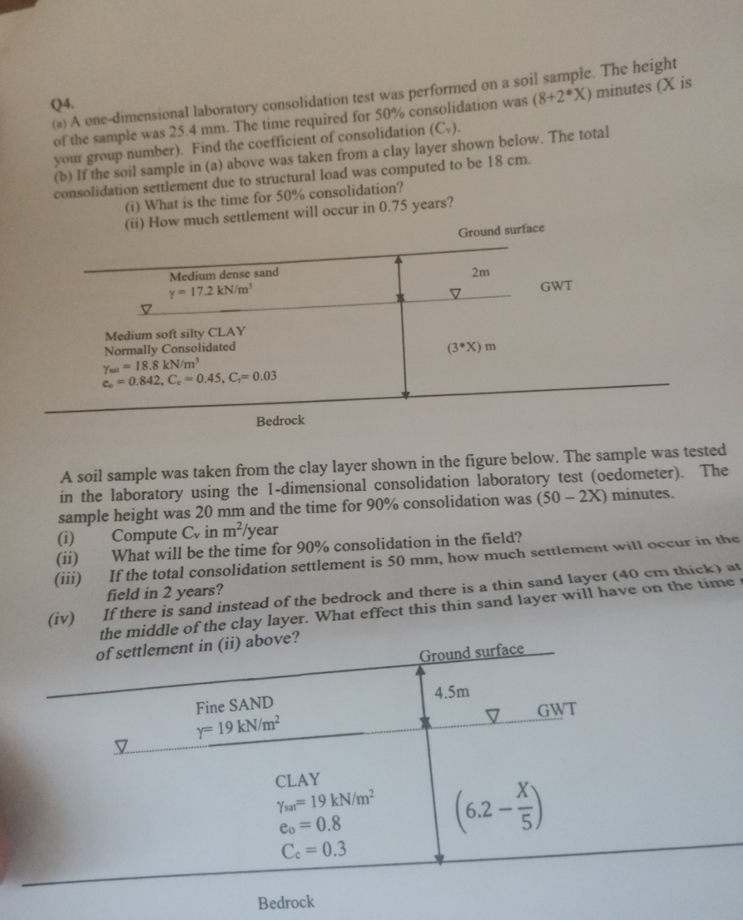 Explain how to solve When X = 6 Q 4 . ( a ) A ore