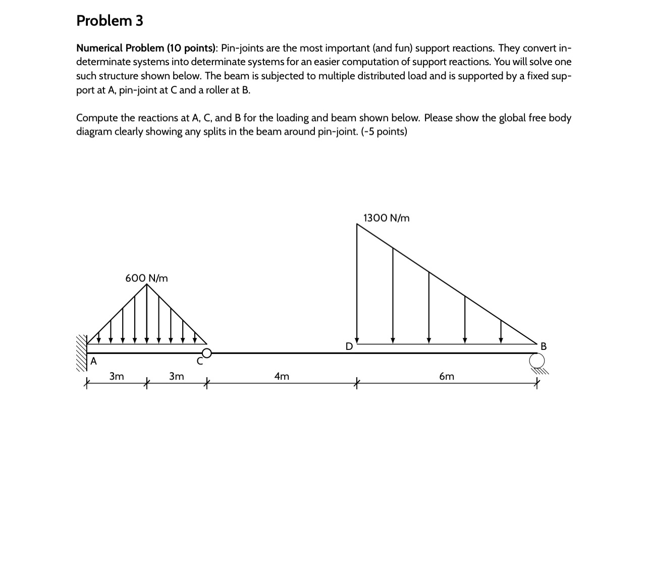 Problem 3 Numerical Problem ( 1 0 points ) : Pin