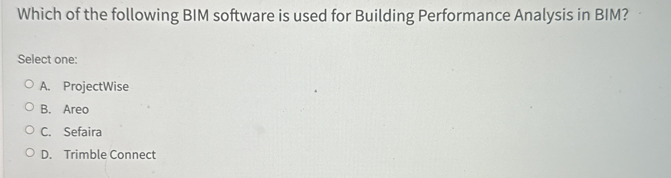 Which of the following BIM software is used for