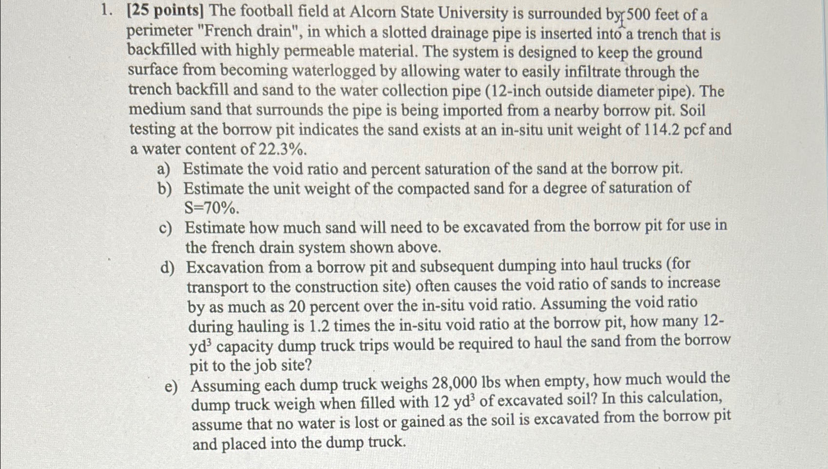 [ 2 5 points ] The football field at Alcorn State