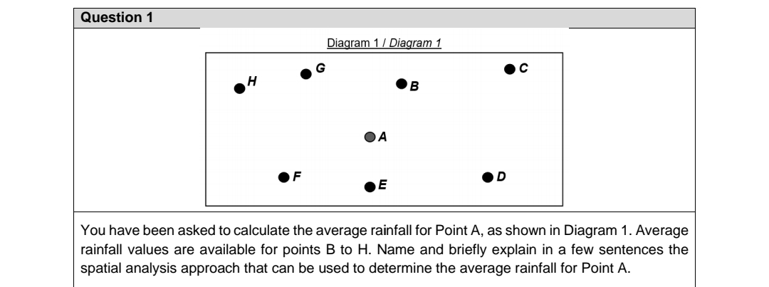 Question 1 You have been asked to calculate the