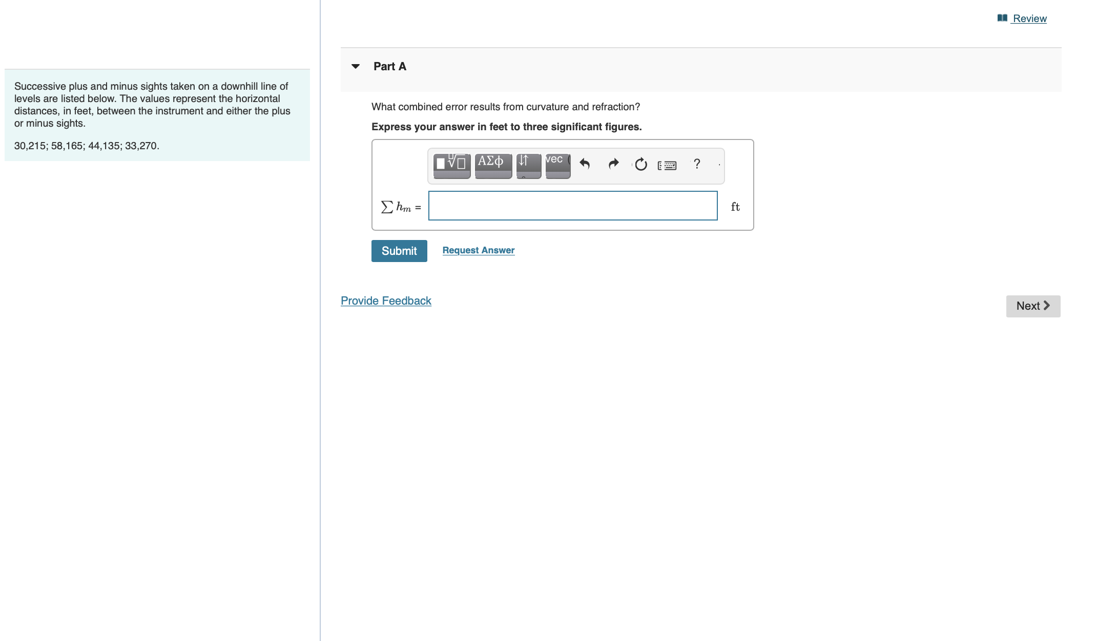 Review Successive plus and minus sights taken on