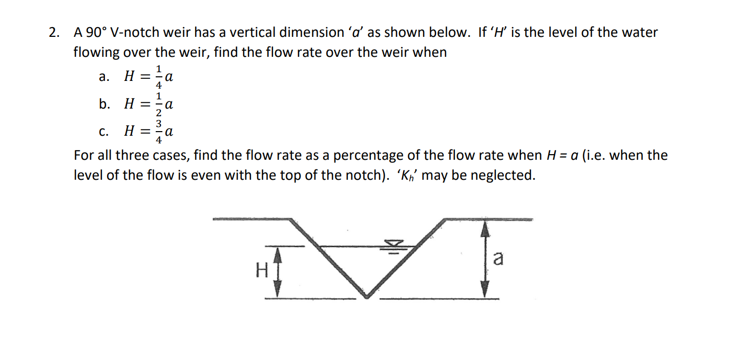 Consider a stream that can be approximated as a