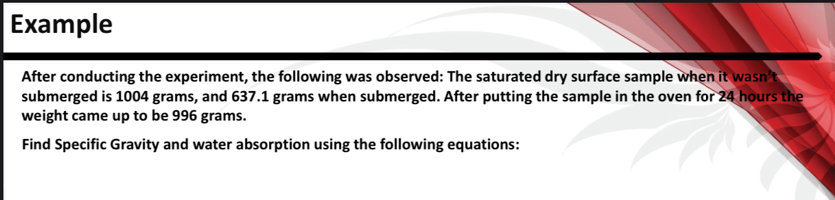 After conducting the experiment, the following