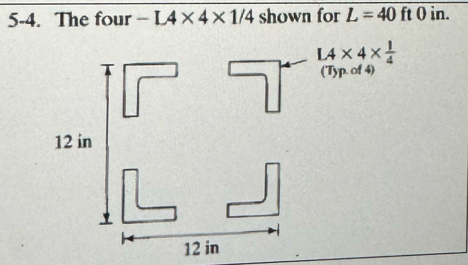 5 - 4 . The four - L 4 4 1 4 shown for L = 4 0 f