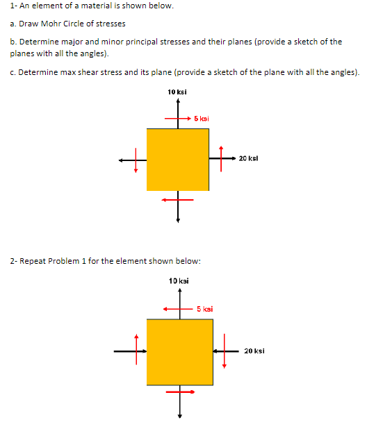 1 - An element of a material is shown below. a .