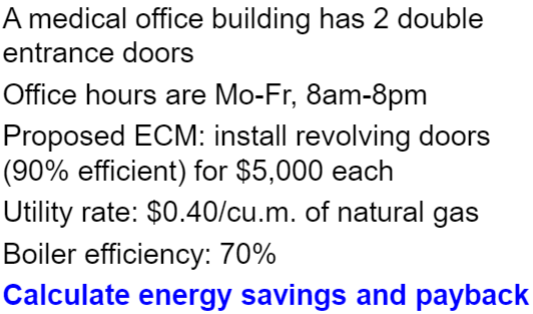 A medical office building has 2 double entrance