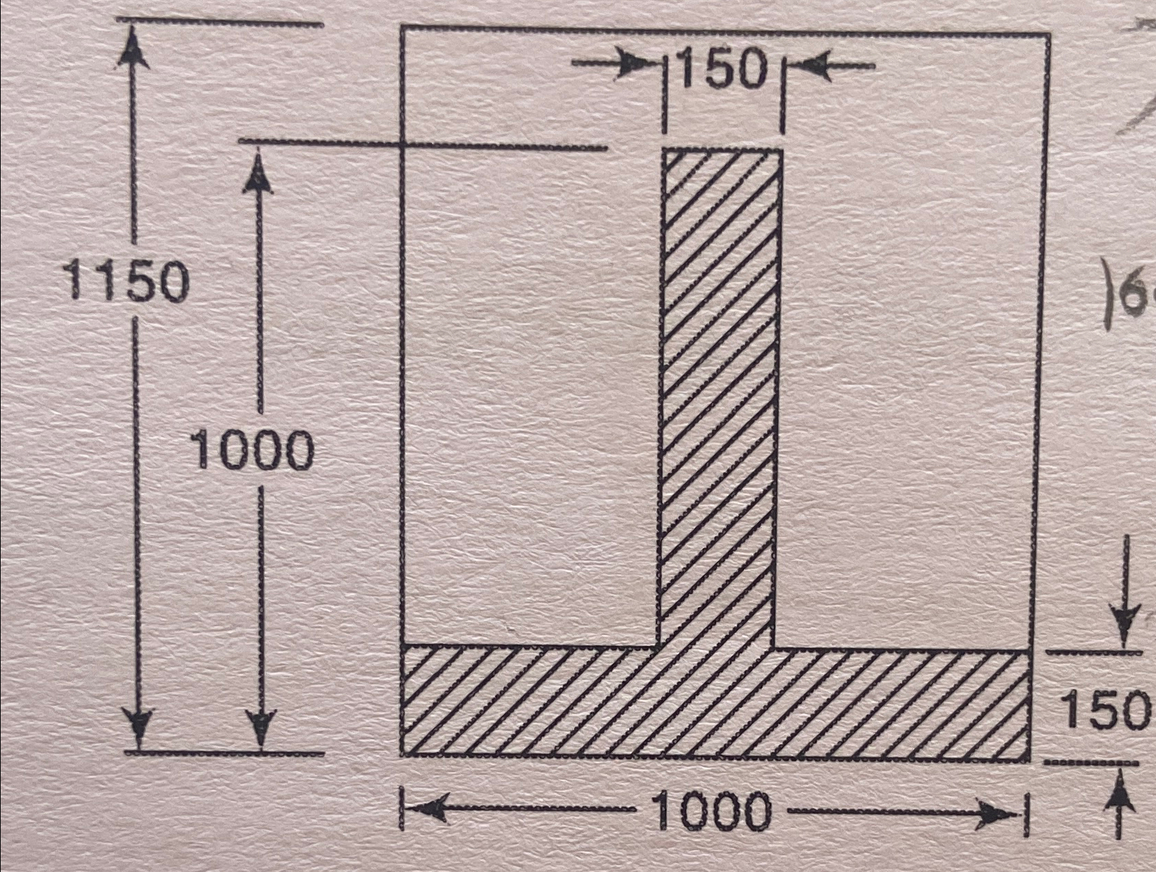 Find moment of inertia for following section