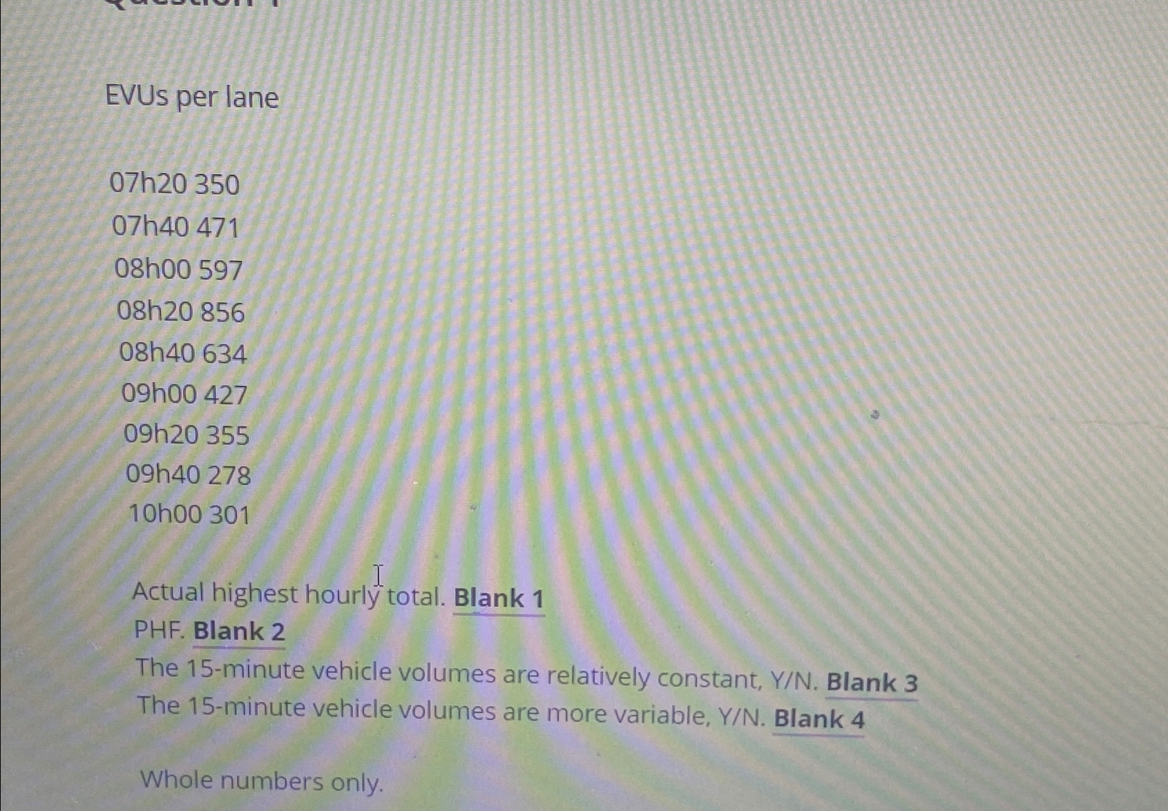 EVUs per lane 0 7 h 2 0 3 5 0 0 7 h 4 0 4 7 1 0 8