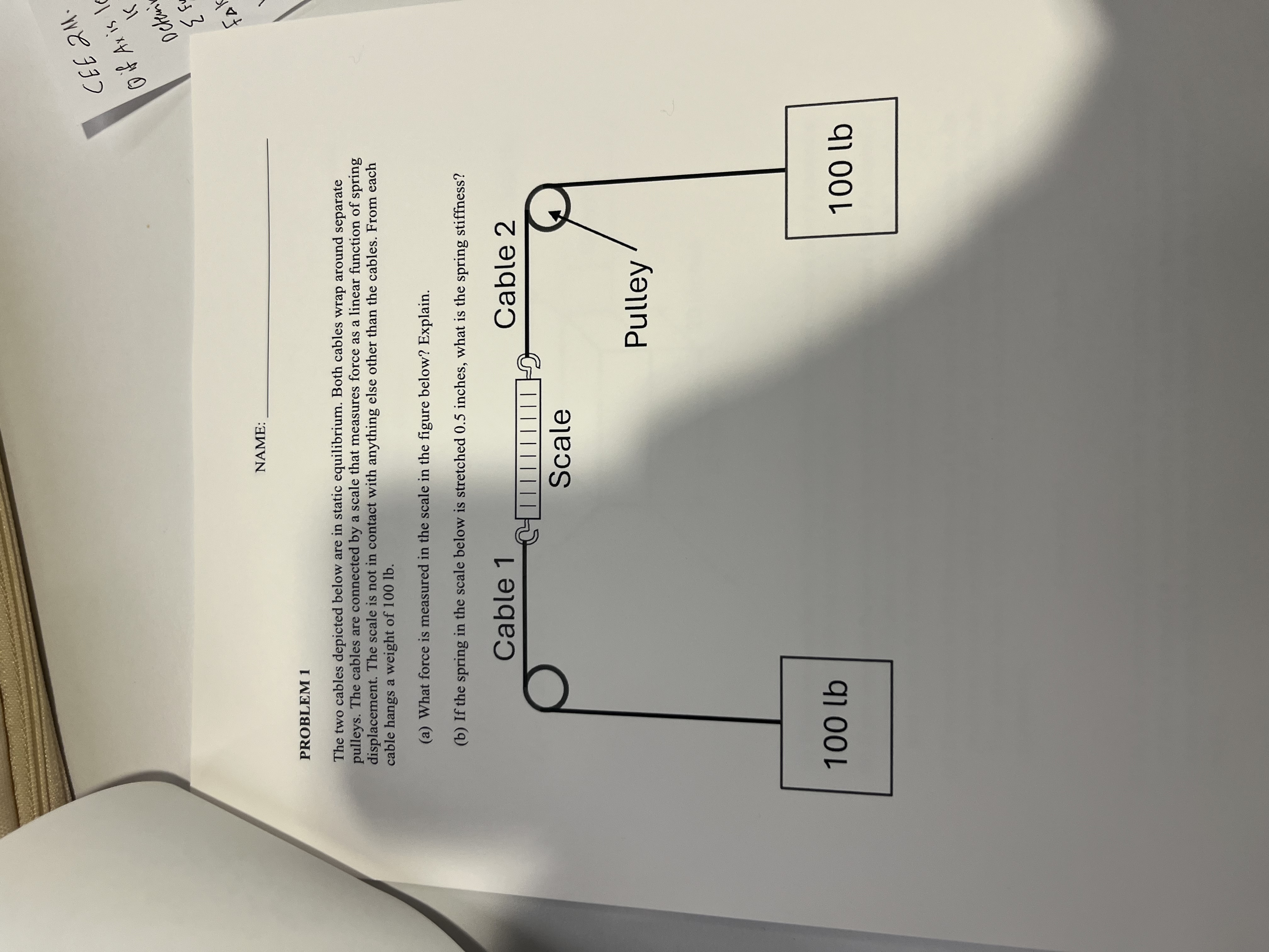 What does this mean The two cables depicted below