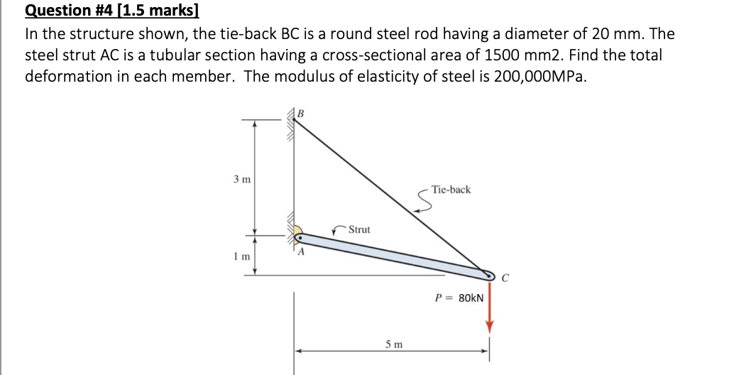 Question # 4 [ 1 . 5 marks ] In the structure
