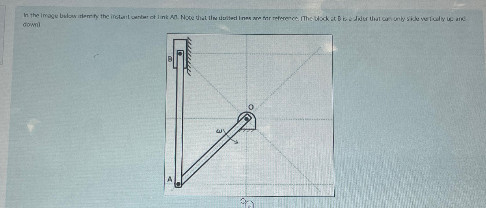 In the image below identify the instant center of