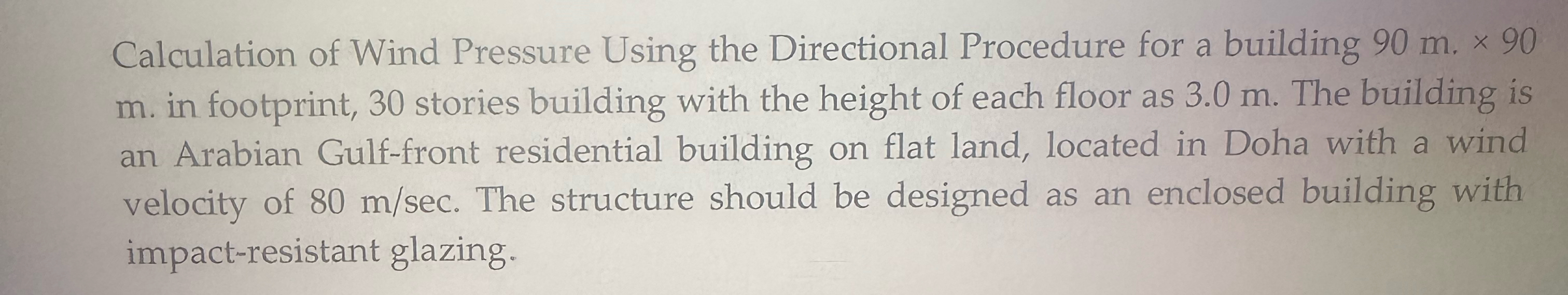 Calculation of Wind Pressure Using the