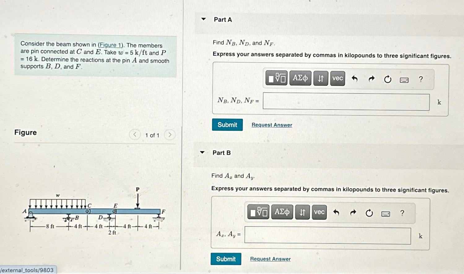 Part A Consider the beam shown in ( Figure 1 ) .