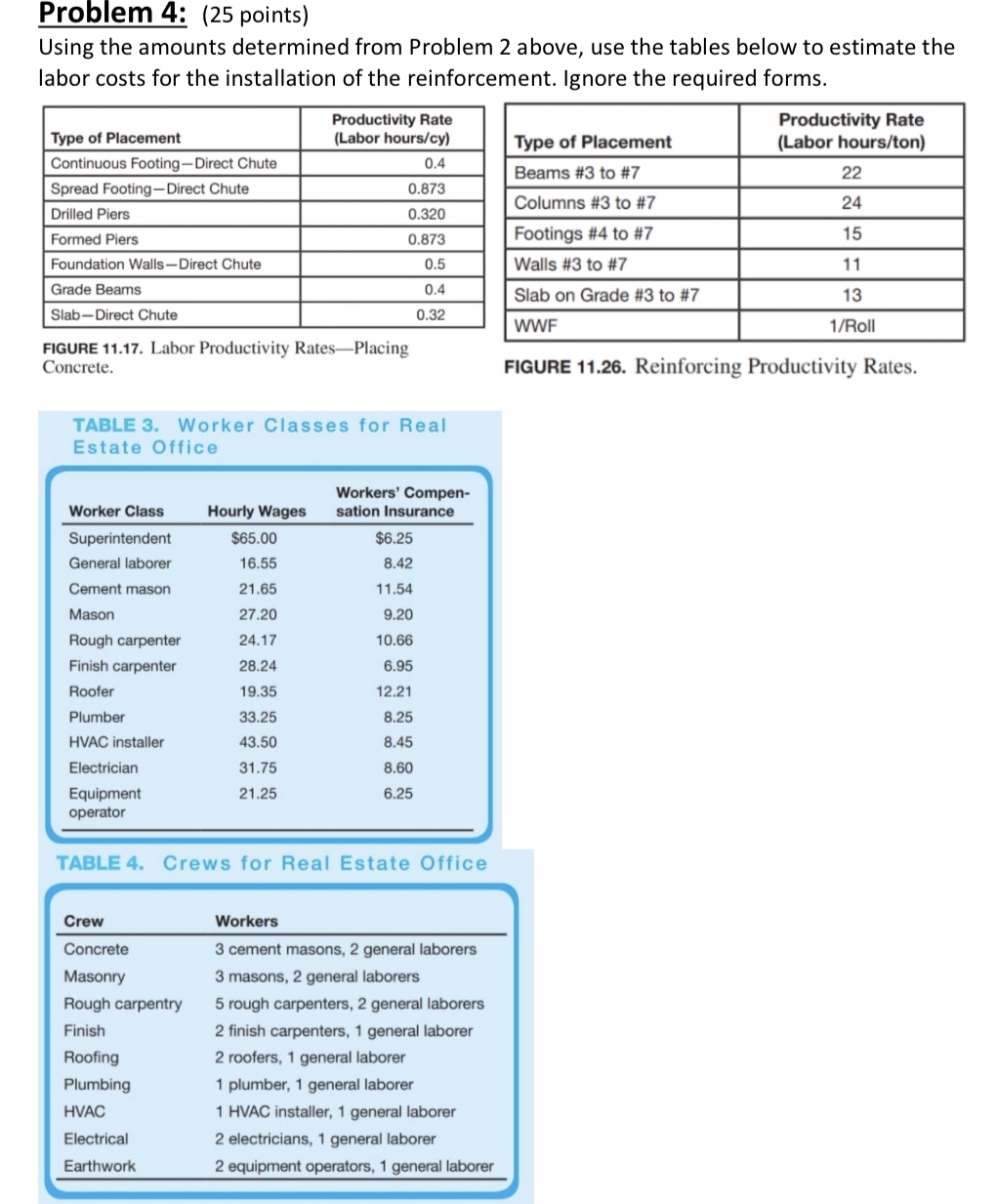 Please help solve problem 4 . The amounts