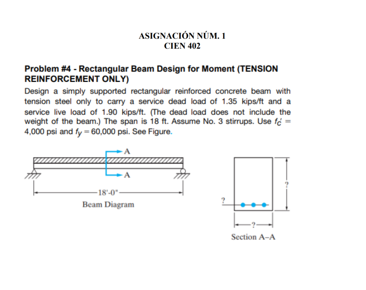 How to solve Problem # 4 - Rectangular Beam