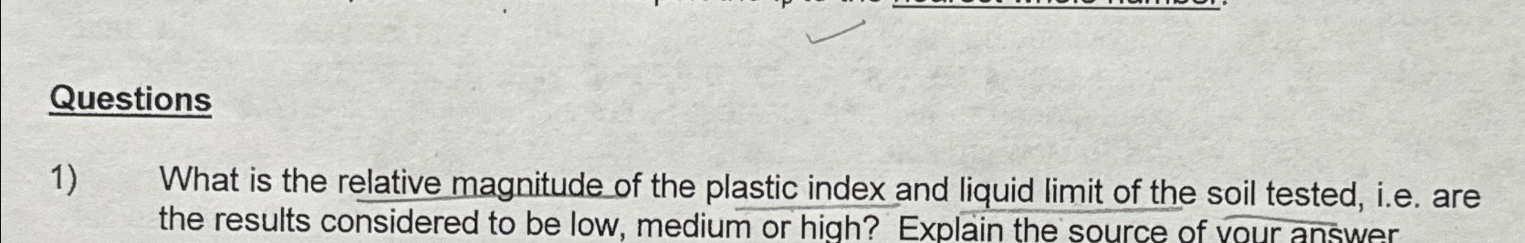 Questions What is the relative magnitude of the