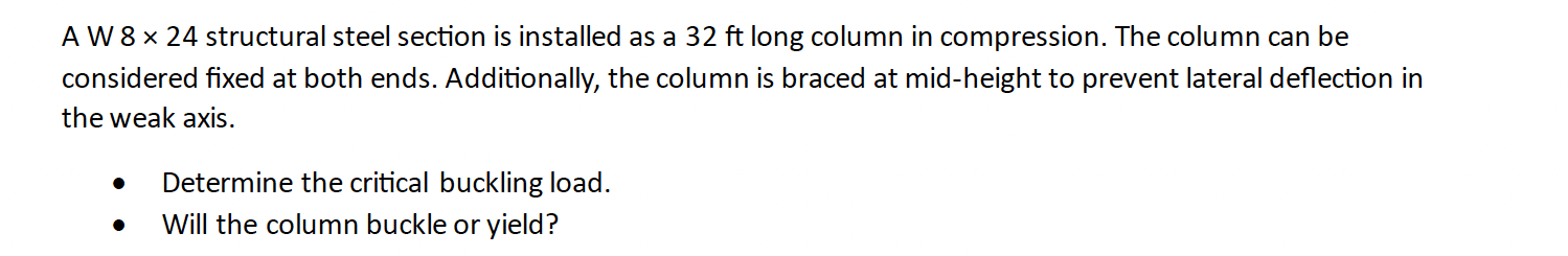 A W 8 2 4 structural steel section is installed