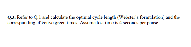 Q . 3 : Refer to Q . 1 and calculate the optimal