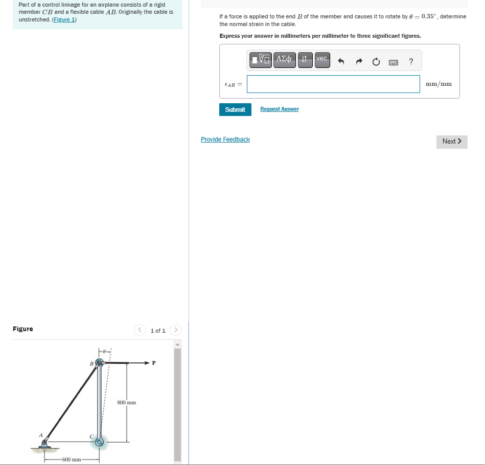 member C B and a flexible cable A B . Originally