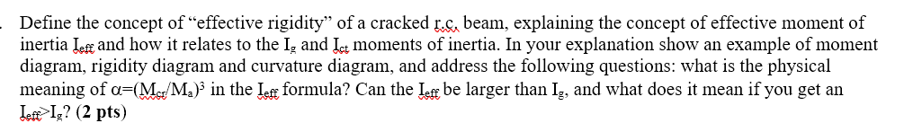 Define the concept of "effective rigidity" of a