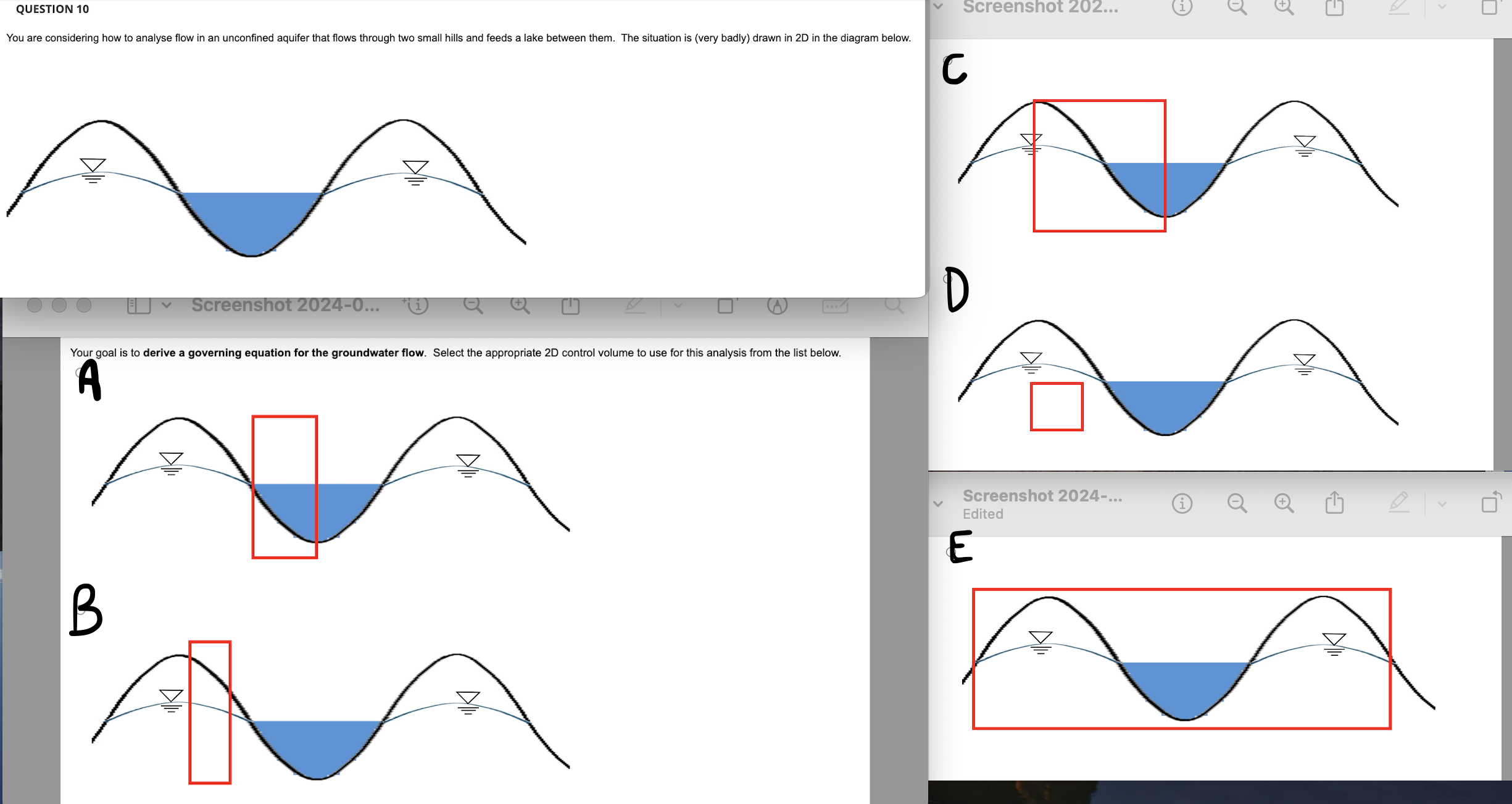 Which CV is best for deriving an equation for the