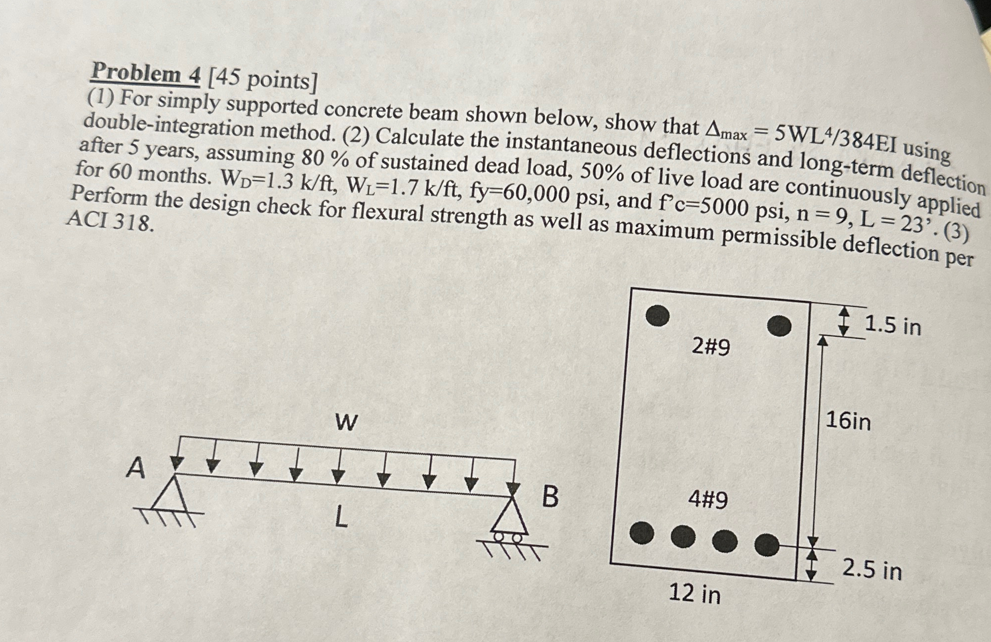 Problem 4 [ 4 5 points ] ( 1 ) For simply